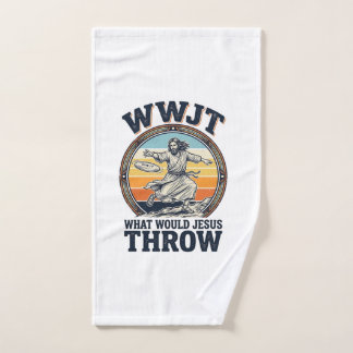 WWJT Was würde Jesus werfen Vintage Disc Shirt_1 Handtuch