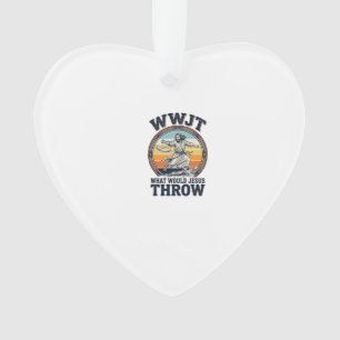 WWJT Was würde Jesus werfen Vintage Disc Shirt_1 Ornament
