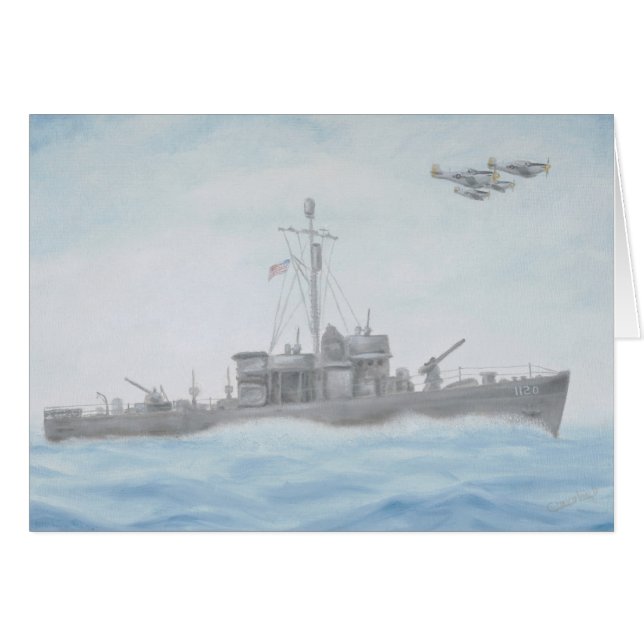 WWll Schiffs-Karte (Vorderseite (Horizontal))