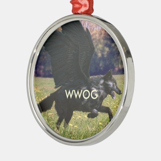 WWOG (Winged Wölfe von Ga'hoolbe) Wolfverzierung Ornament Aus Metall (Links)