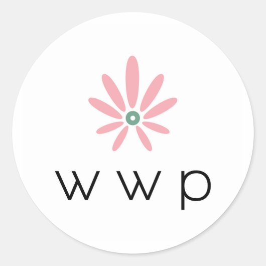 WWP-Aufkleber Runder Aufkleber (Vorderseite)