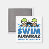 WWS Swim Alcatraz magnet (Vorderseite/Rückseite)
