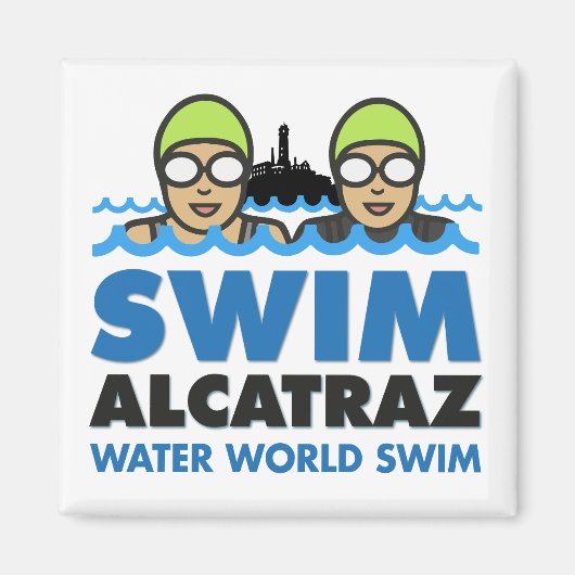 WWS Swim Alcatraz magnet (Vorne)