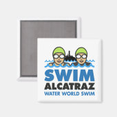 WWS Swim alcatraz magnet (Vorderseite/Rückseite)