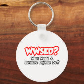 WWSED...Was würde ein Softwareentwickler tun? Schlüsselanhänger (Vorderseite)