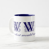 WWTD? ZWEIFARBIGE TASSE (Vorderseite Links)
