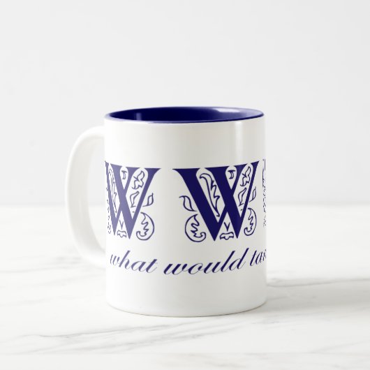 WWTD? ZWEIFARBIGE TASSE (Vorderseite Links)