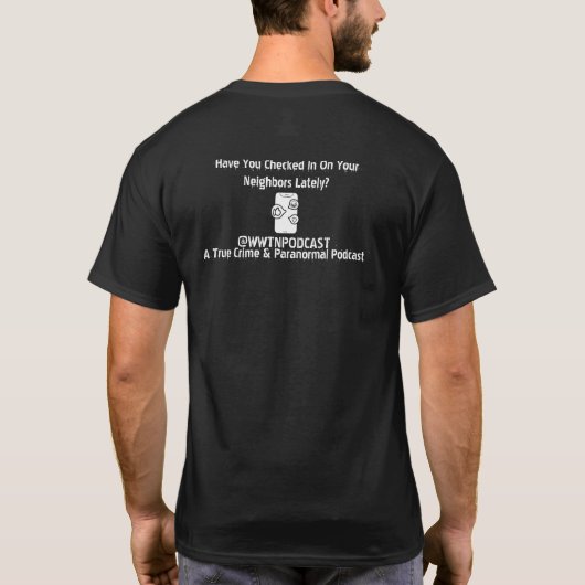 WWTN Podcast Schwarzes Shirt (Rückseite)