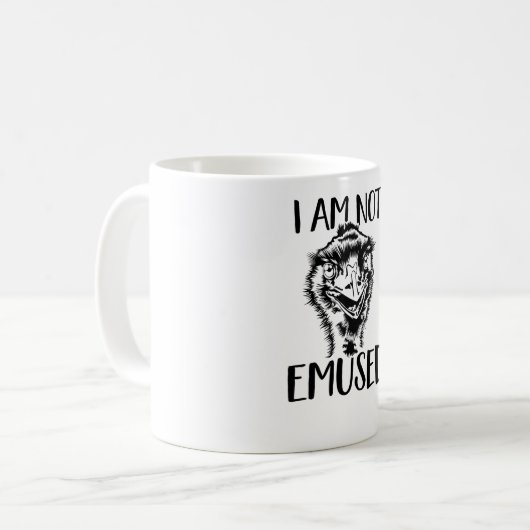 WWU Read Bird Emu Australia Bird Liebe Kaffeetasse (Vorderseite Links)
