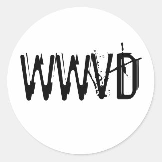 WWVD RUNDER AUFKLEBER