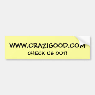 WWW.CRAZIGOOD.COM, KARO US HERAUS! AUTOAUFKLEBER