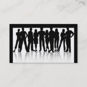 www_Garcya_us_human silhouetes Vektor, Name, Ad... Visitenkarte (Rückseite)