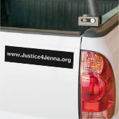 www.Justice4Jenna.org-SCHWARZES Autoaufkleber (Auf Lkw)