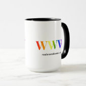 WWW-Rainbow-Tasse Tasse (VorderseiteRechts)