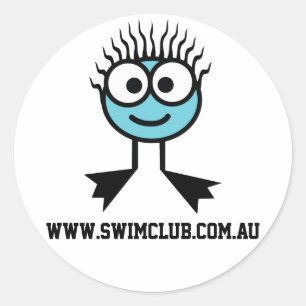 www.swimclub.com.au - BlueCharacter Stickers