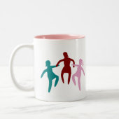 WWWW3 rosa Tasse - keine des Zitats Rückseite an (Links)