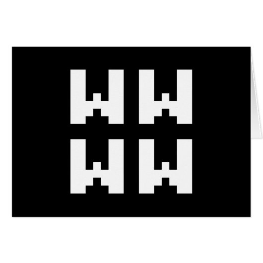 WWWW | LOL Japanese Internet Slang Grußkarte (Vorderseite (Horizontal))