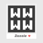 WWWW | LOL Japanese Internet Slang Sticker (Blatt)