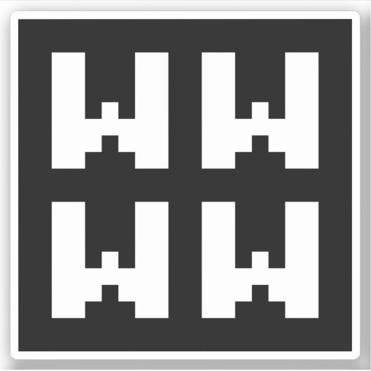 WWWW | LOL Japanese Internet Slang Sticker (Vorderseite)