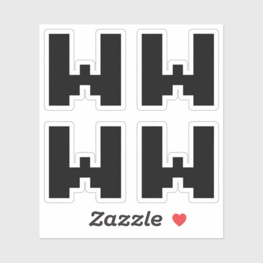 WWWW | LOL Japanisch Internet Slang Aufkleber (Blatt)