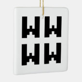 WWWW | LOL Japanisch Internet Slang Keramikornament (Rechts)