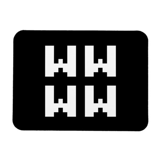 WWWW | LOL Japanisch Internet Slang Magnet (Horizontal)