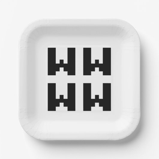 WWWW | LOL Japanisch Internet Slang Pappteller (Vorderseite)