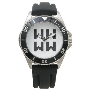 WWWW   LOL Japanischer Internet-Slang Armbanduhr
