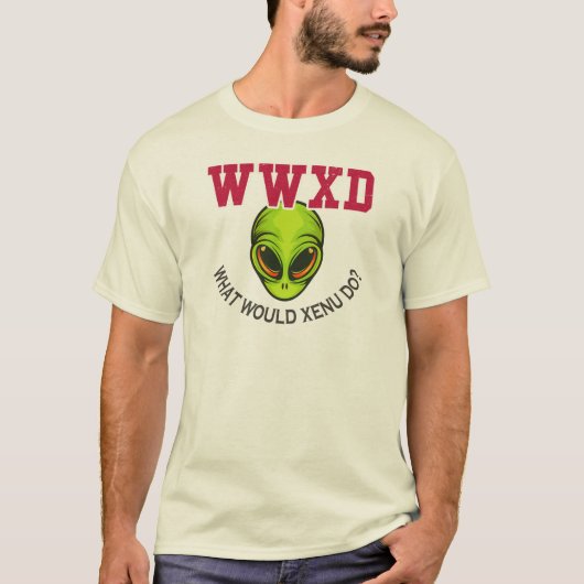 WWXD Was würde Xenu tun Scientology Cultura Protes T-Shirt (Vorderseite)