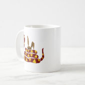WX-, lustige Schlange, die Kaninchen-Cartoon Kaffeetasse (Vorderseite Links)