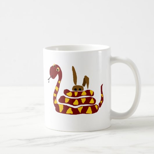 WX-, lustige Schlange, die Kaninchen-Cartoon Kaffeetasse (Rechts)