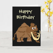 WX-, lustige wolliges Mammut-Primitiv-Kunst Karte (Gelbe Blume)