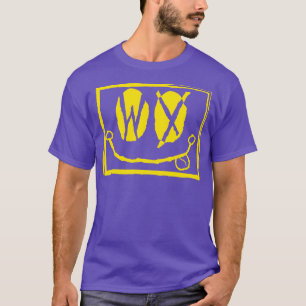 WY Eyes Wyoming Grunge lächelnd Gesicht gelb T-Shirt