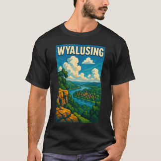 Wyalusing River Vista Wisconsins Aussicht auf die T-Shirt
