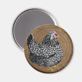 Wyandotte Chicken Magnet (Vorderseite/Rückseite)