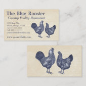 Wyandotte Chickens Vintager Landbauernhof Visitenkarte (Vorne/Hinten)