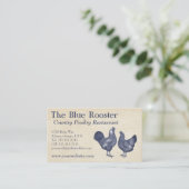 Wyandotte Chickens Vintager Landbauernhof Visitenkarte (Stehend Vorderseite)