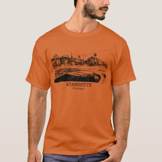 Wyandotte Michigan Mädchen Retro T-Shirt
