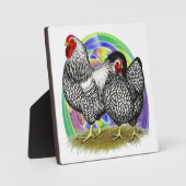 Wyandotte: Ostereierpaare Fotoplatte (Vorderseite)