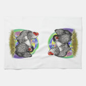 Wyandotte: Ostereierpaare Geschirrtuch (Horizontal)