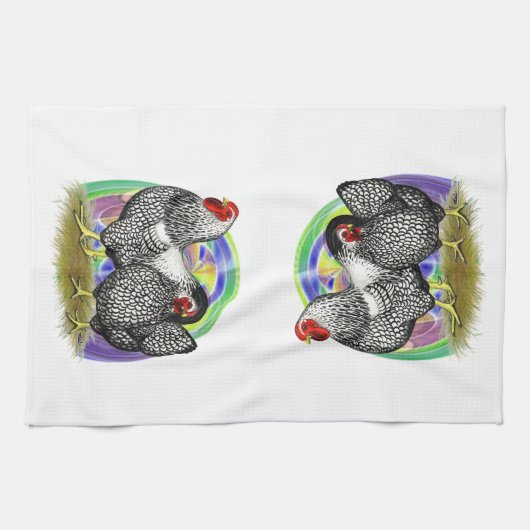 Wyandotte: Ostereierpaare Geschirrtuch (Horizontal)