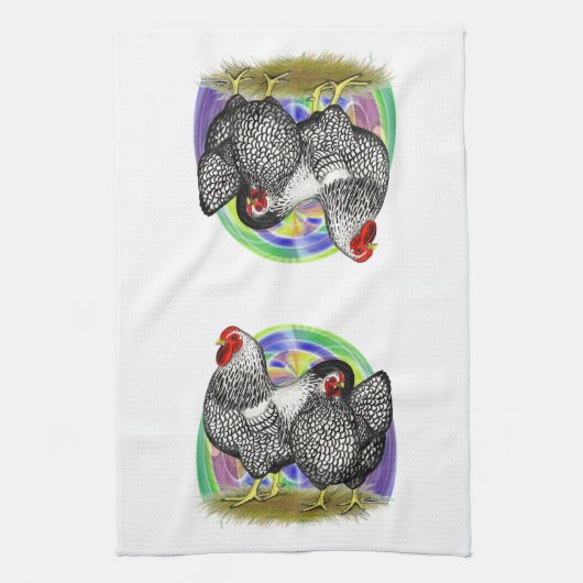 Wyandotte: Ostereierpaare Geschirrtuch (Vertikal)