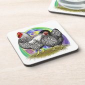 Wyandotte: Ostereierpaare Getränkeuntersetzer (Linke Seite)