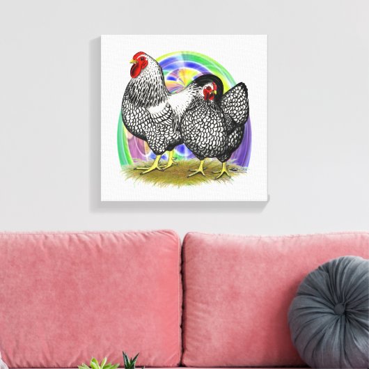 Wyandotte: Ostereierpaare Leinwanddruck (Insitu (Wohnzimmer))
