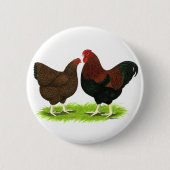 Wyandotte:  Rebhuhn-Paare Button (Vorderseite)