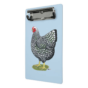 Wyandotte: Silberlackierte Hen Mini Klemmbrett