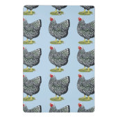 Wyandotte: Silberlackierte Hen Mini Klemmbrett (Rückseite)
