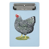 Wyandotte: Silberlackierte Hen Mini Klemmbrett (Vorderseite)