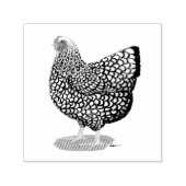 Wyandotte: Silberlackierte Hen Permastempel (Design)