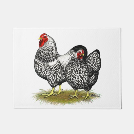 Wyandotte:  Silberne Paare Fußmatte (Vorderseite)